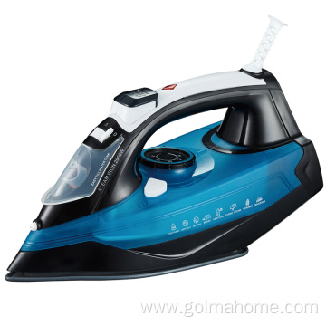 Steam Iron Electric Stainless Steel Soleplate With Auto-Off